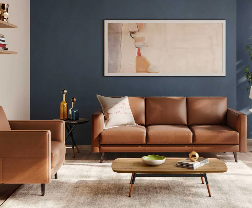 DESTREZZA ITALIAN LEATHER SOFA