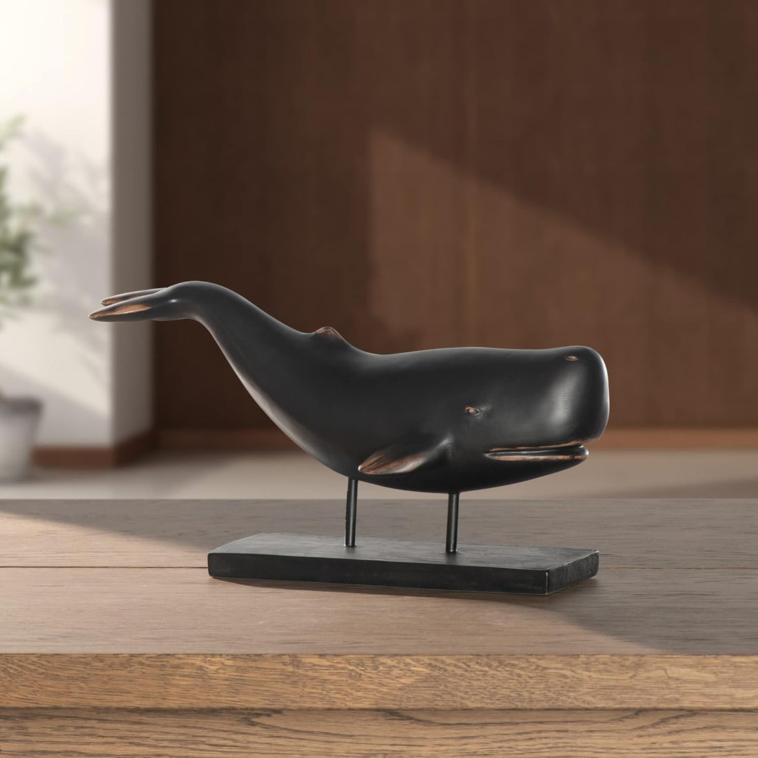 Torre & Tagus Whale on Stand Coastal Decor Statue