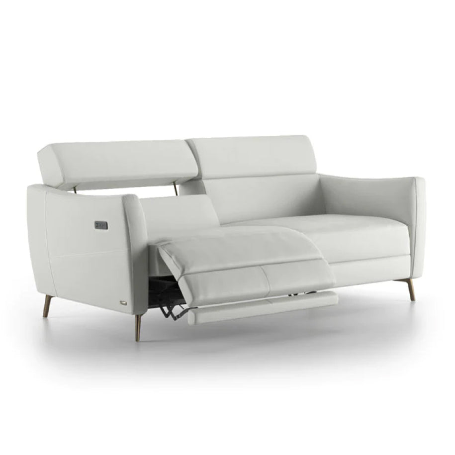 GREG ITALIAN LEATHER RECLINER SOFA