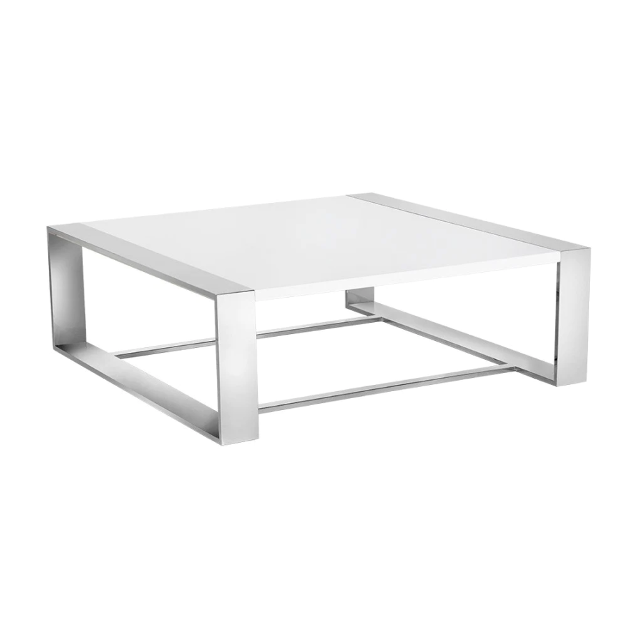 DALTON HIGH GLOSS WHITE COFFEE TABLE