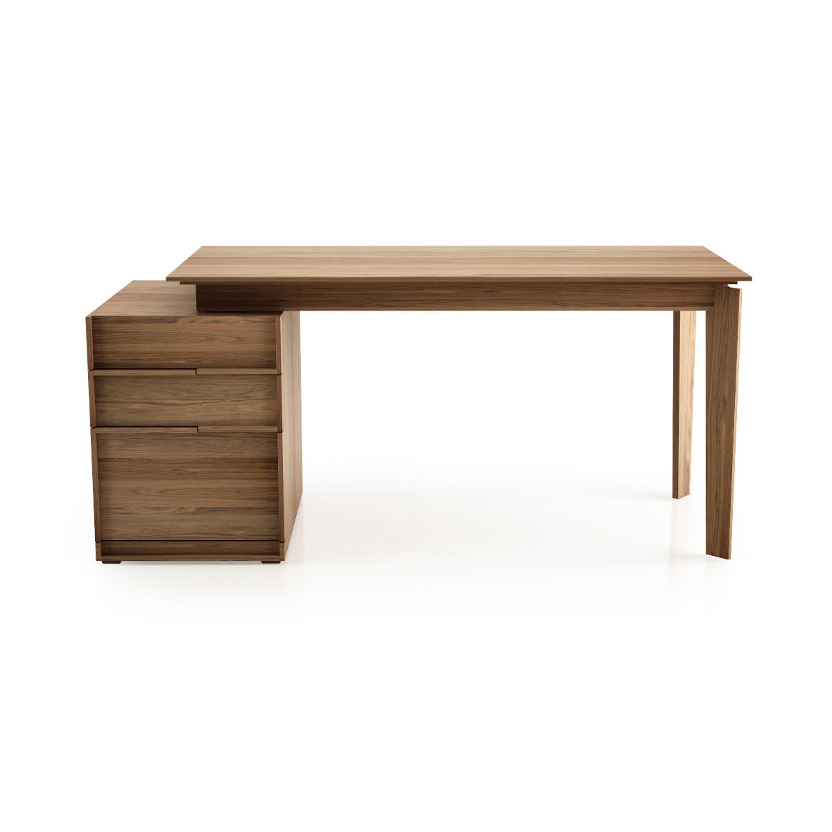 SWAN GLASS TOP DESK