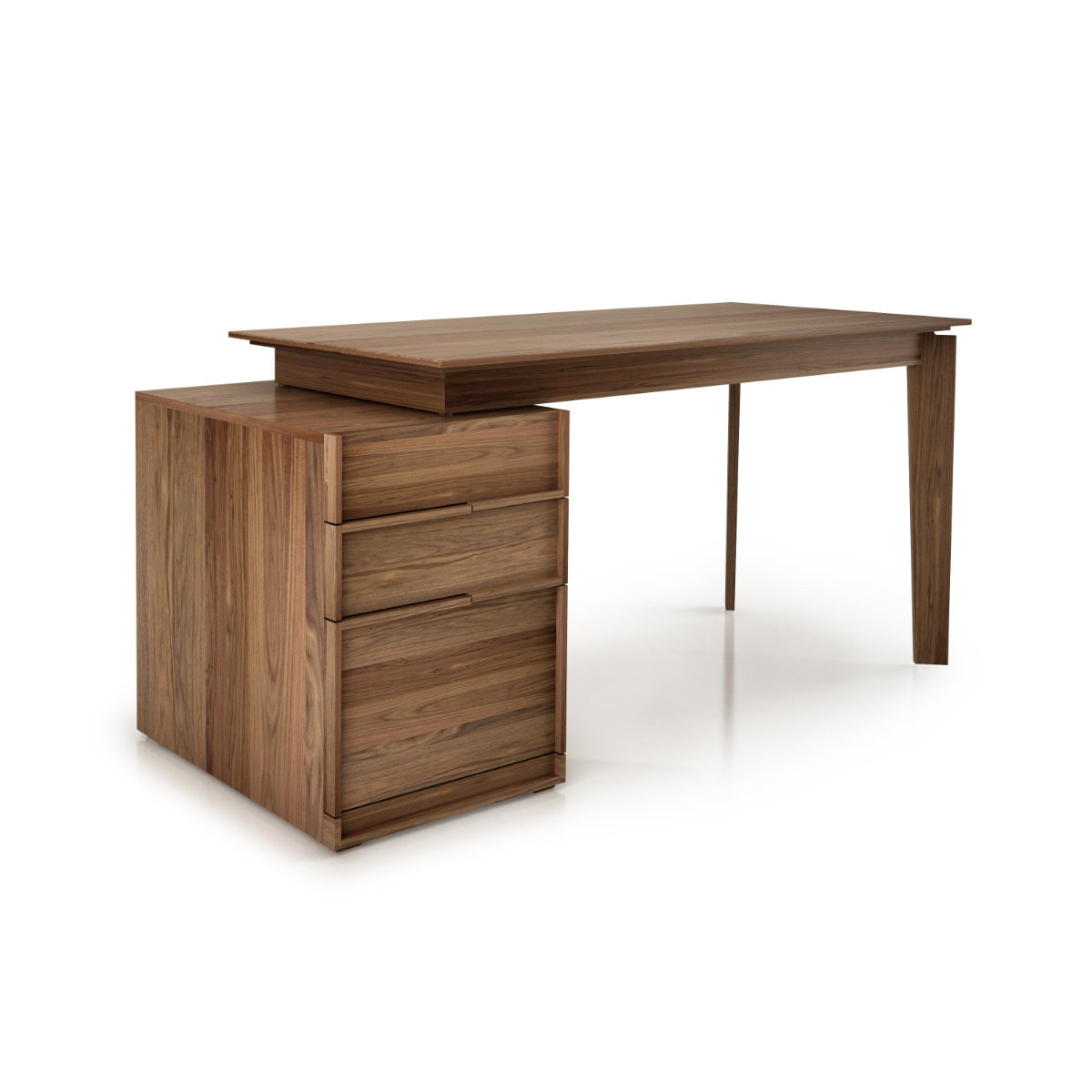 SWAN GLASS TOP DESK