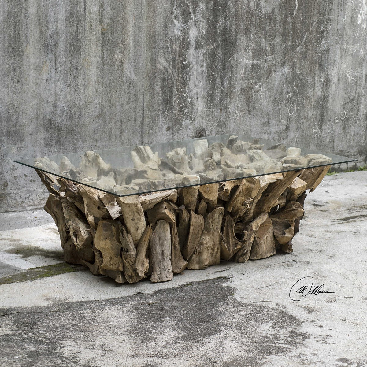 TEAK ROOT COFFEE TABLE