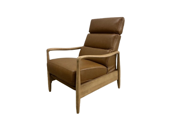 BURGEO LEATHER PUSHBACK RECLINER