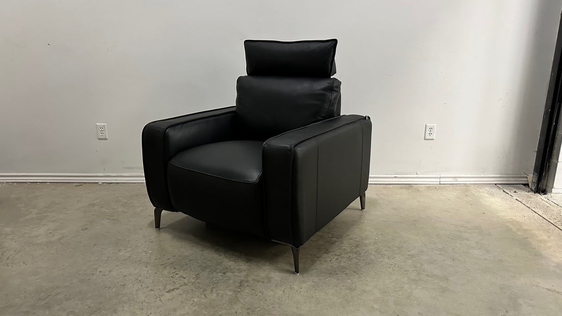 DANVER LEATHER POWER RECLINER (black)