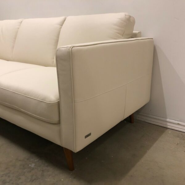 DESTREZZA ITALIAN CREAM LEATHER SOFA