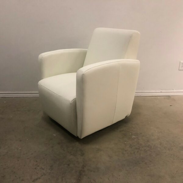 B0102 SWIVEL GLIDER CHAIR (leather)