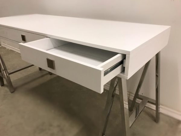 EMBASSY DESK IN HIGH GLOSS WHITE