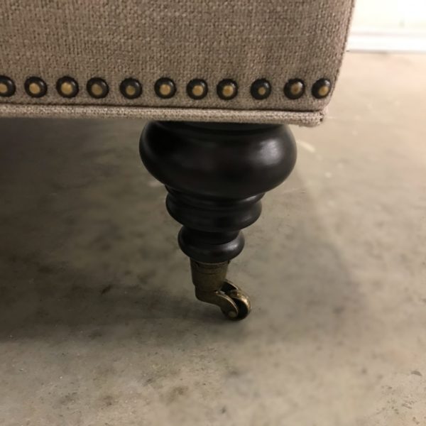 KENMOUNT TUFTED FABRIC OTTOMAN