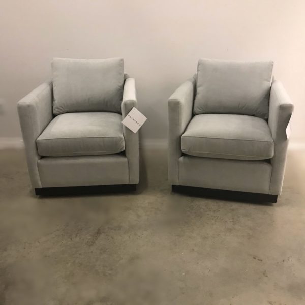 Lotus Custom Fabric Swivel Accent Chair