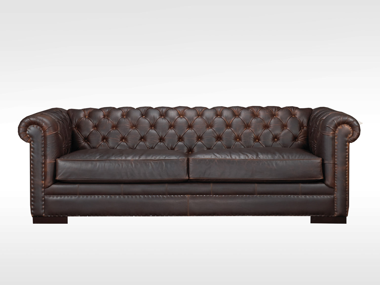 KENNEDY TUFTED LEATHER SOFA