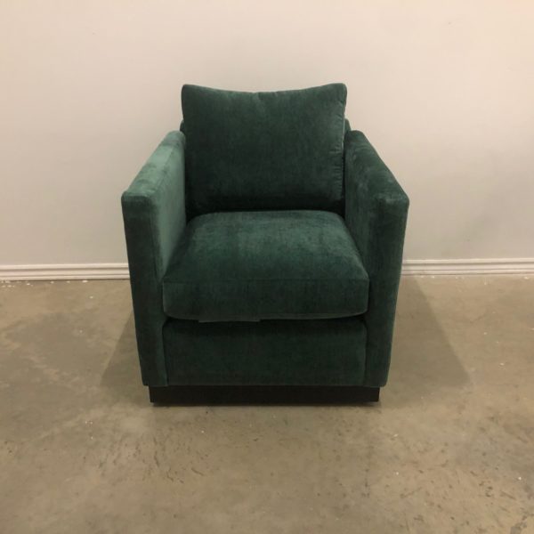 Lotus Custom Fabric Swivel Accent Chair