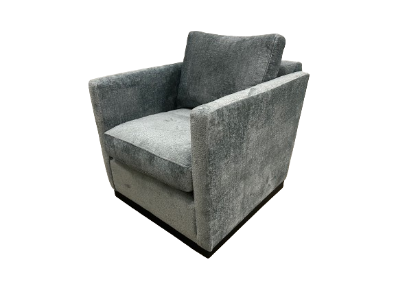 Lotus Custom Fabric Swivel Accent Chair