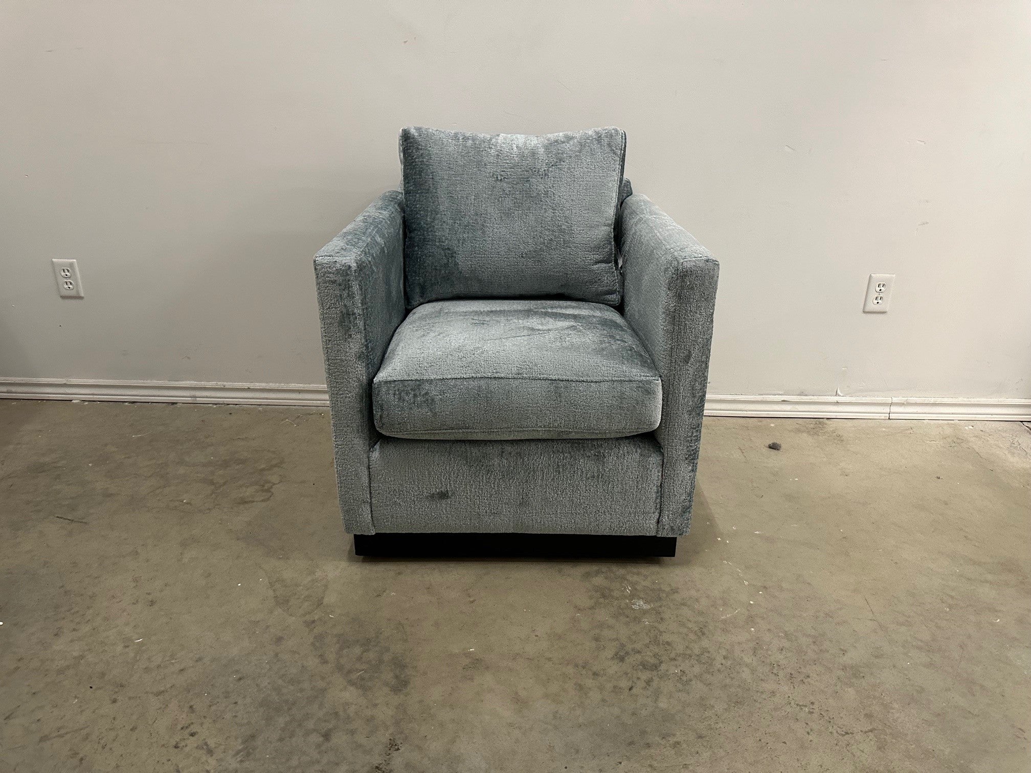 Lotus Custom Fabric Swivel Accent Chair
