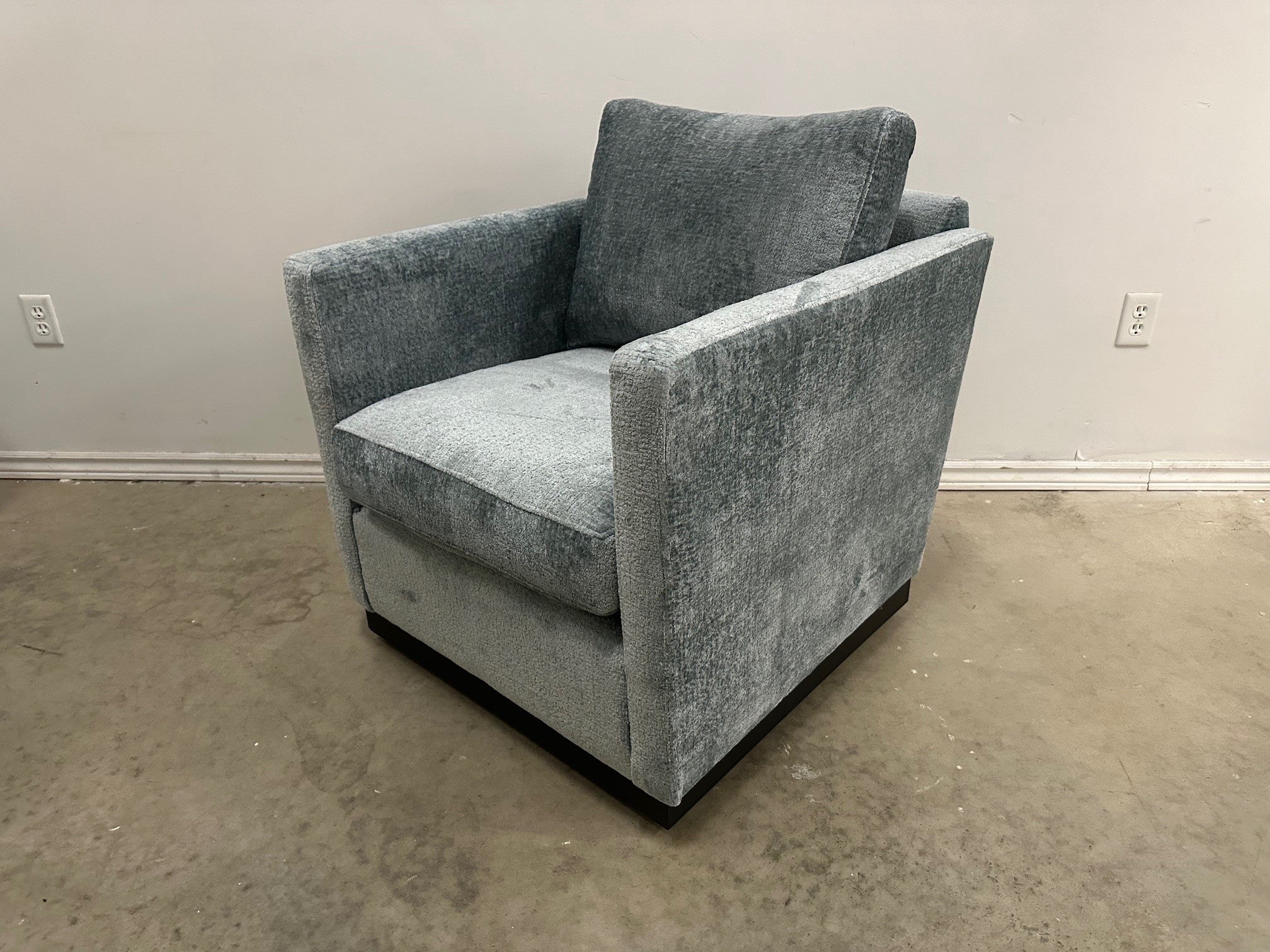 Lotus Custom Fabric Swivel Accent Chair
