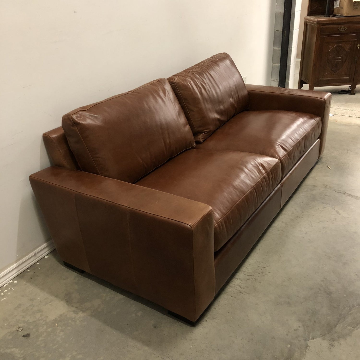 MAXWELL CUSTOM LEATHER SOFA