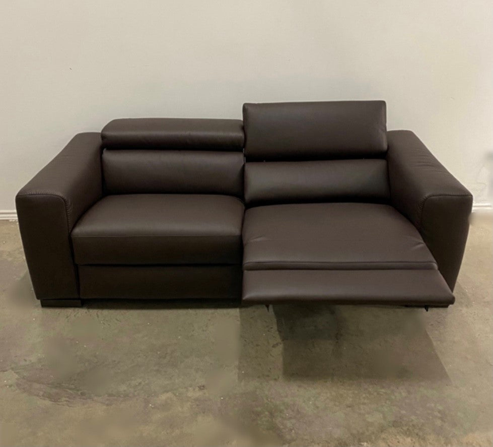 FORZA ITALIAN LEATHER RECLINING SOFA