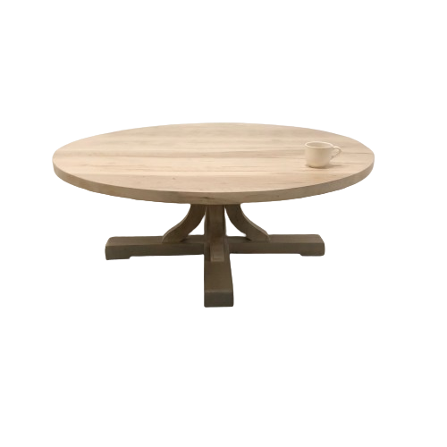 RUSTIC CARLISLE HAND MADE ROUND COFFEE TABLE