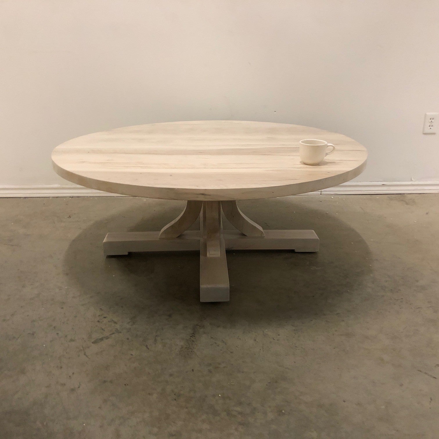 RUSTIC CARLISLE HAND MADE ROUND COFFEE TABLE