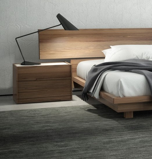 SWAN TWO DRAWER NIGHT TABLE