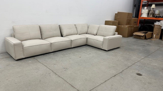 TEDDY LEATHER MODULAR SECTIONAL