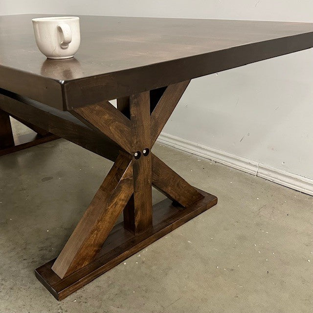 TRUSS SOLID WOOD DINING TABLE