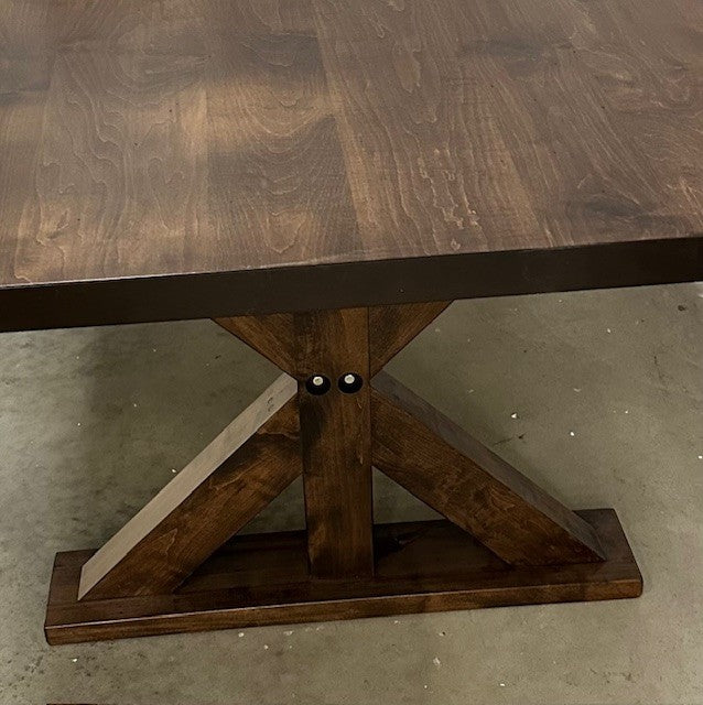 TRUSS SOLID WOOD DINING TABLE