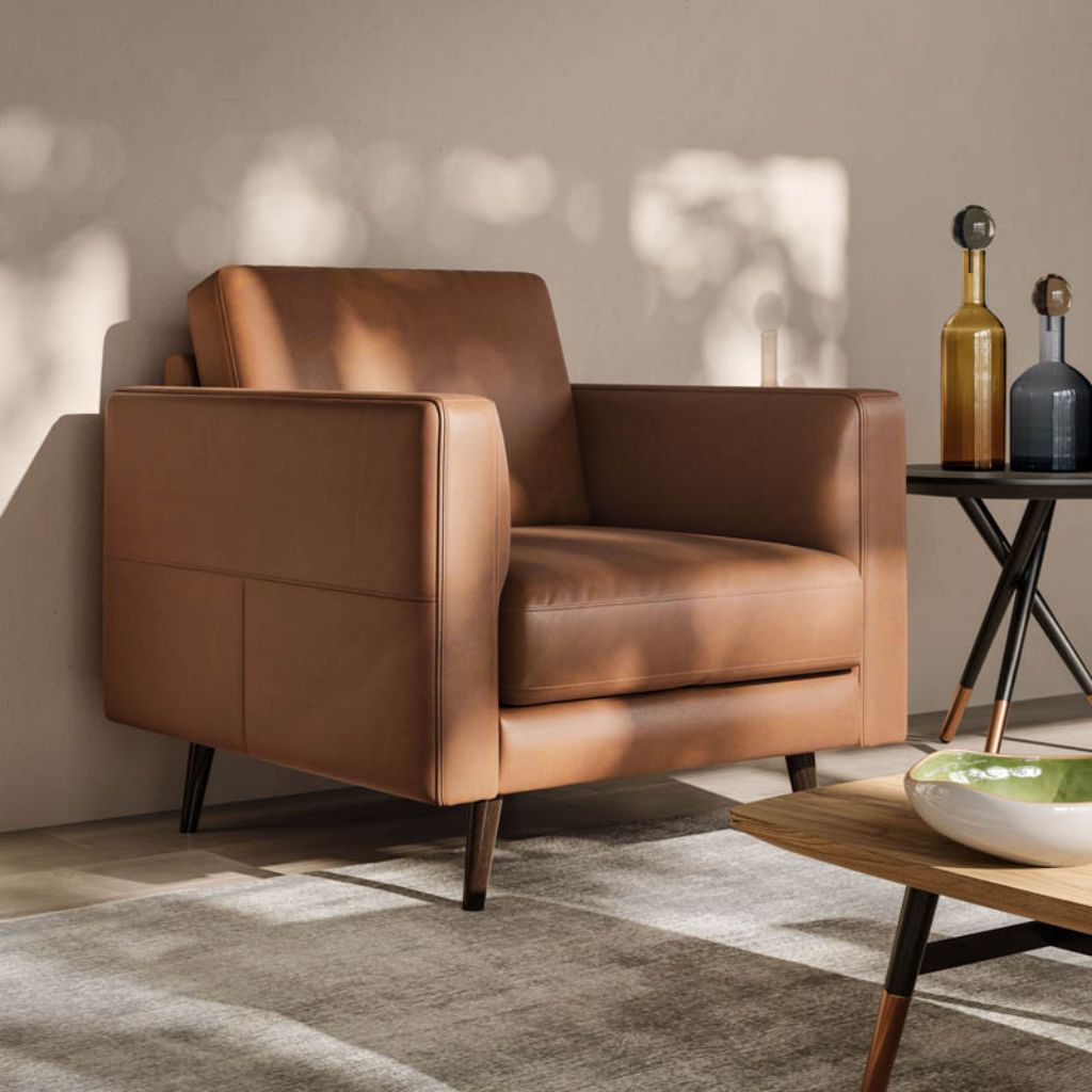 DESTREZZA ITALIAN LEATHER CHAIR