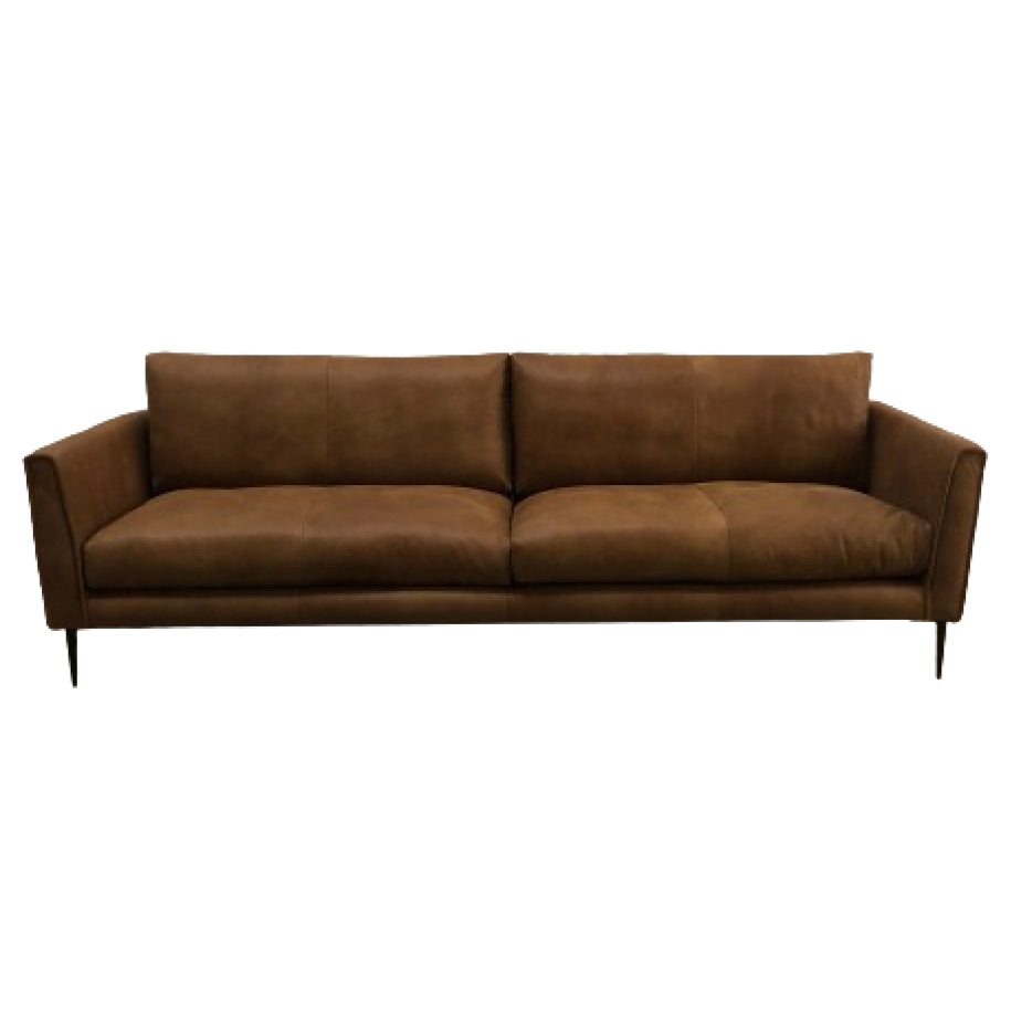 VEGAS LEATHER SOFA BY CORIUM ITALIA (COGNAC) – Haywards Interiors