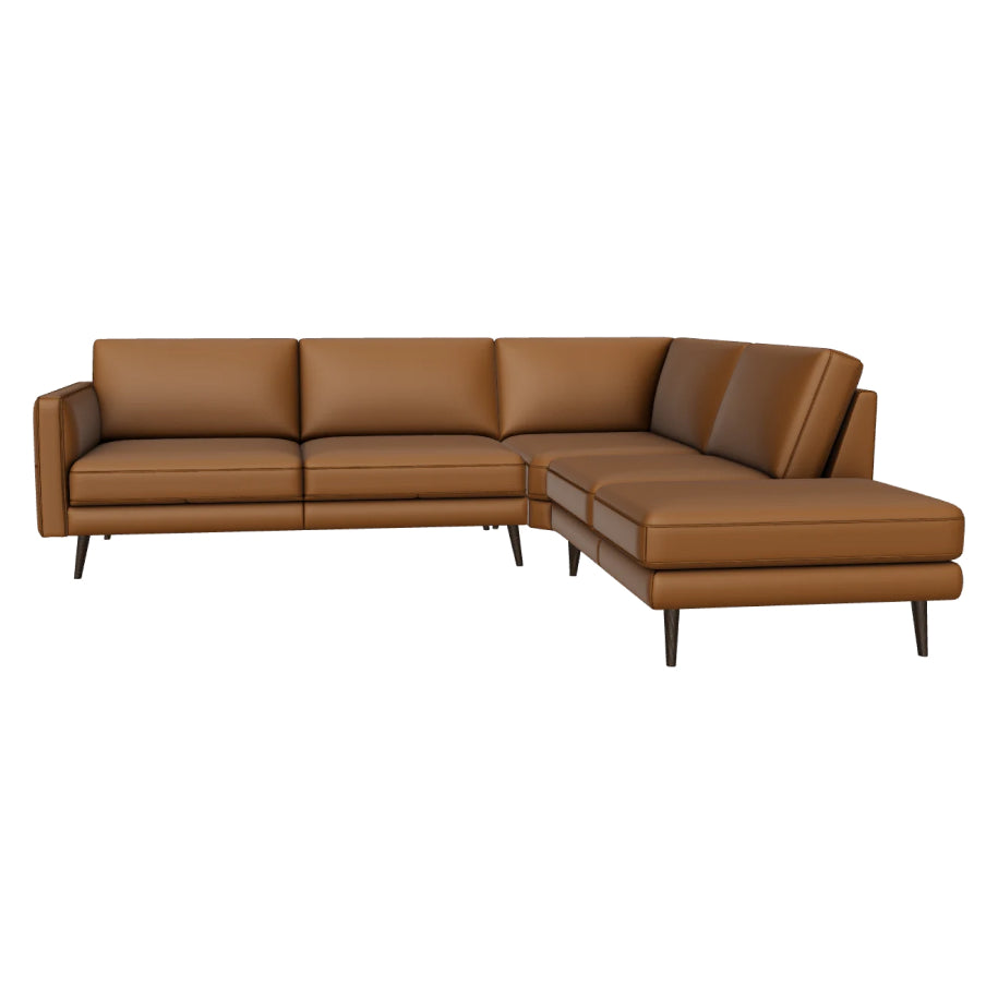 DESTREZZA ITALIAN LEATHER SECTIONAL