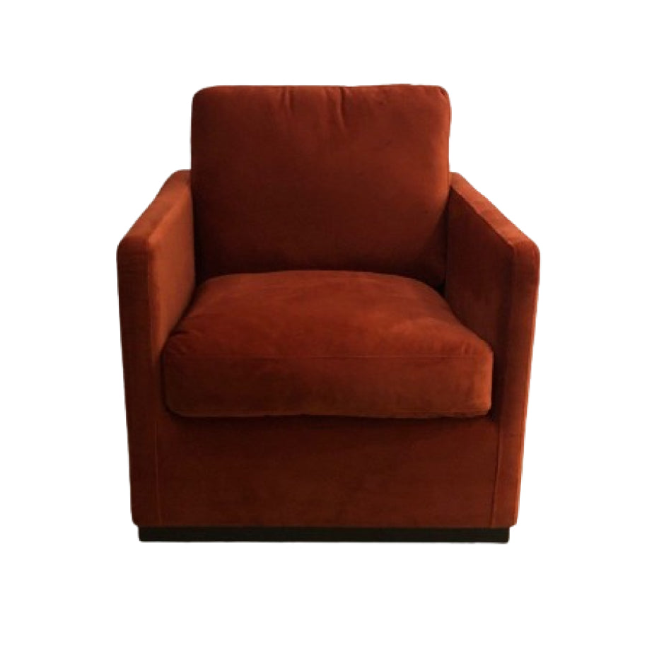 JOHNNY FABRIC SWIVEL ACCENT CHAIR