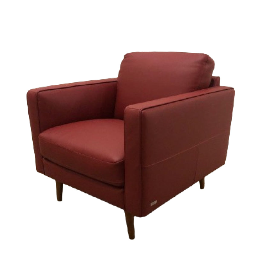 DESTREZZA ITALIAN RED LEATHER CHAIR