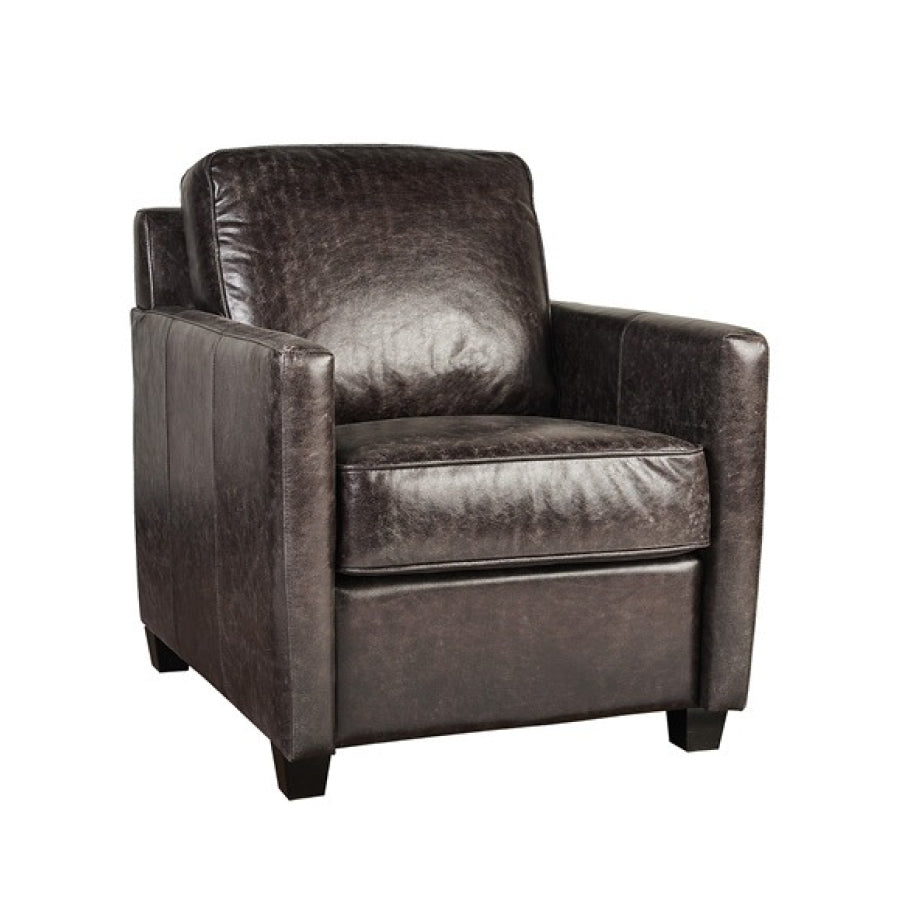 DOMENIC LEATHER ACCENT CHAIR