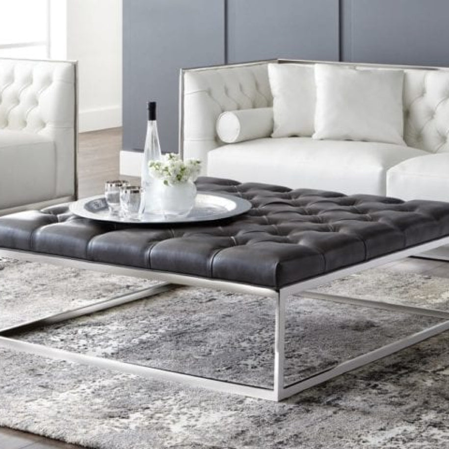 SUTTON SQUARE TUFTED OTTOMAN