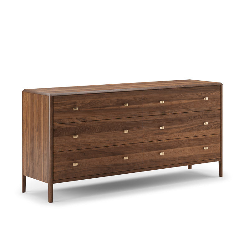 LUNA WALNUT DOUBLE DRESSER