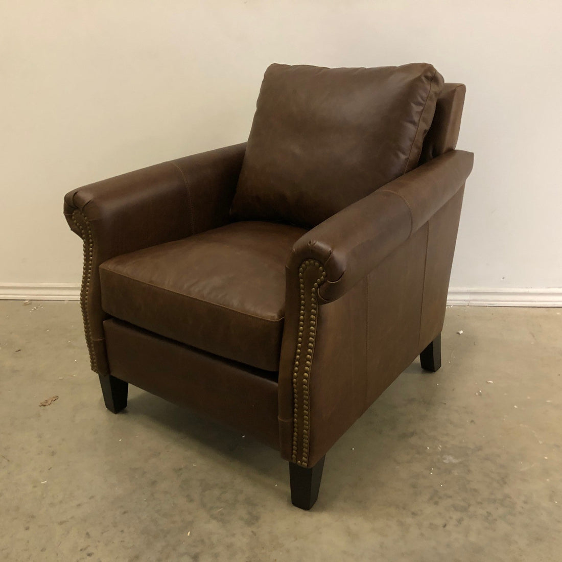 ELEANOR VINTAGE LEATHER ACCENT CHAIR