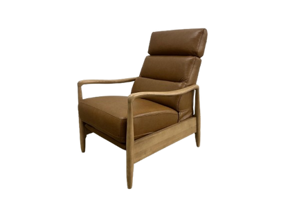 BURGEO LEATHER PUSHBACK RECLINER