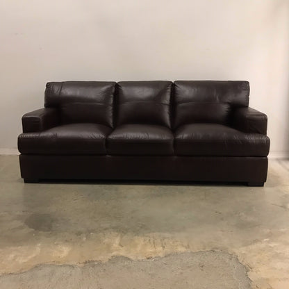 CABOT LEATHER SOFA