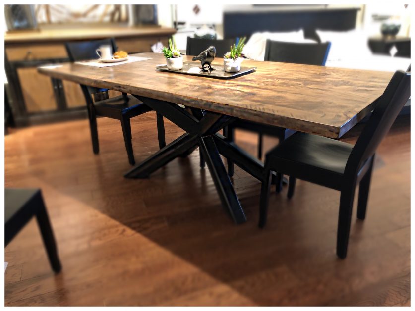 Live Edge Hedgehog Dining Table