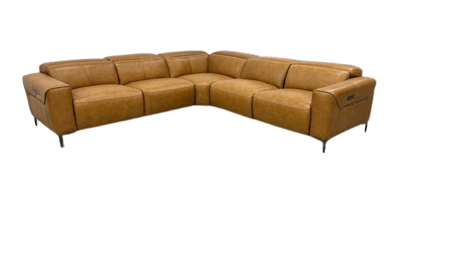 GENE POWER RECLINE LEATHER SECTIONAL
