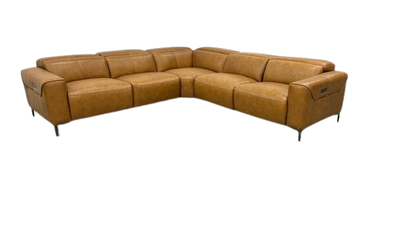 GENE POWER RECLINE LEATHER SECTIONAL