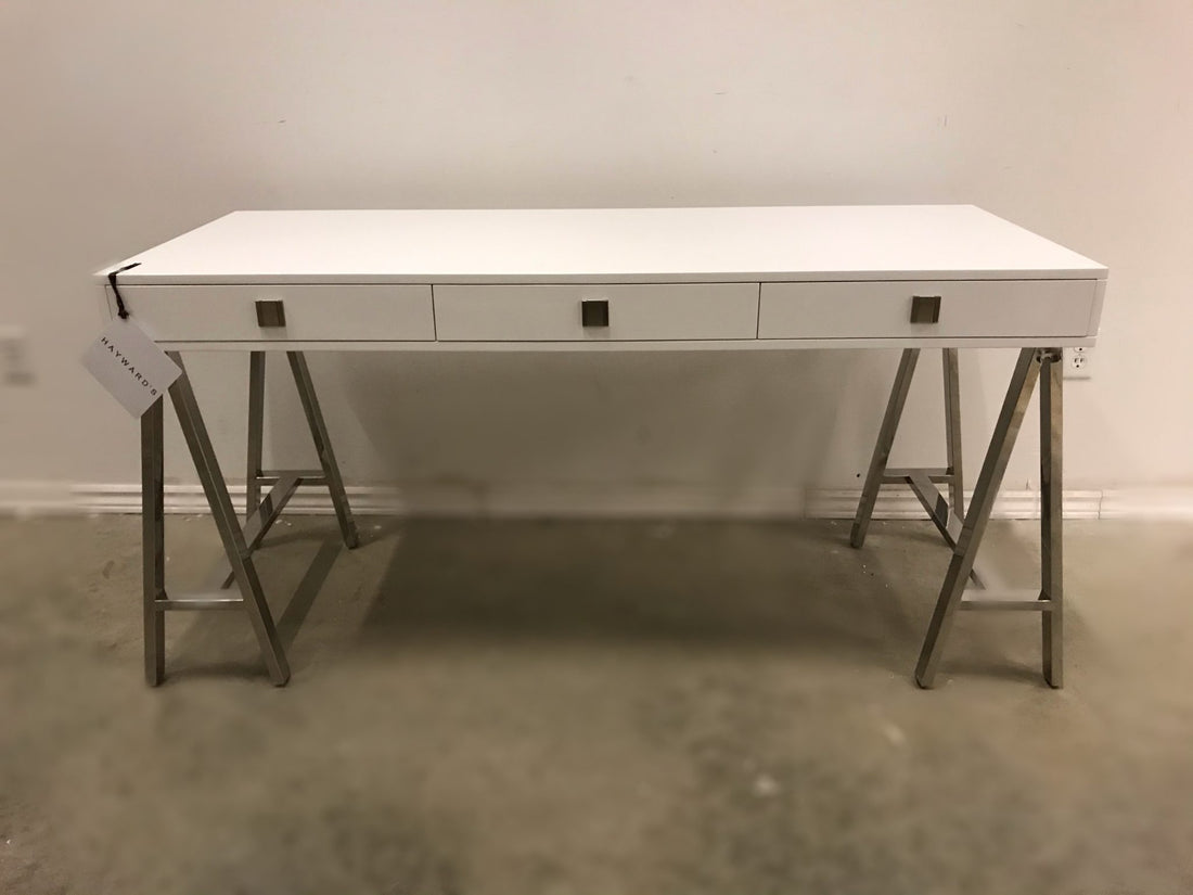 EMBASSY DESK IN HIGH GLOSS WHITE