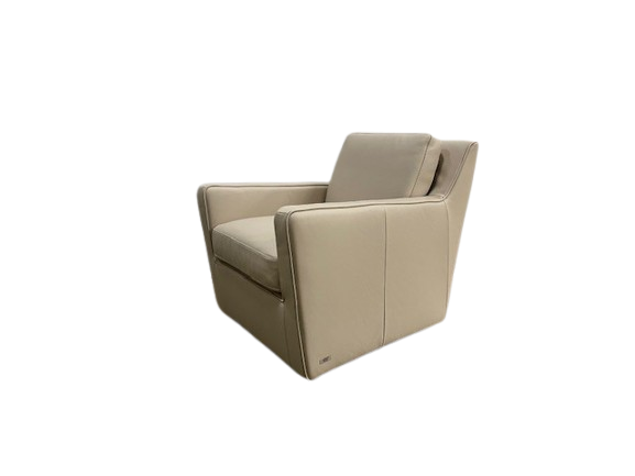 INSIDE ITALIAN LEATHER SWIVEL CHAIR