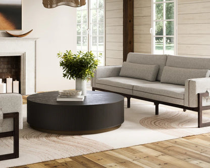 KALLA ROUND COFFEE TABLE (Charcoal)