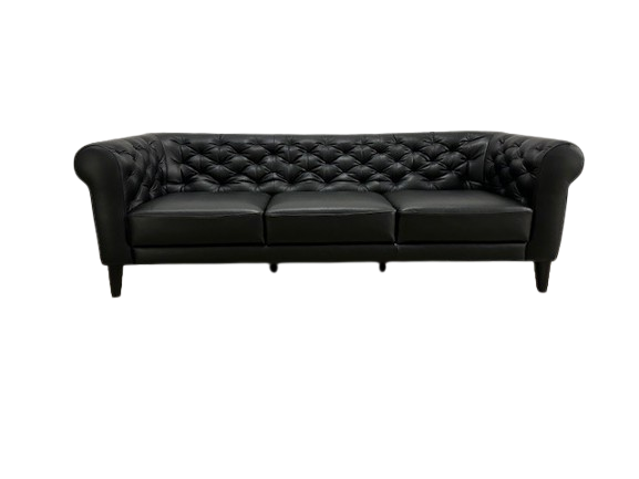 LABIRINTO TUFTED LEATHER SOFA