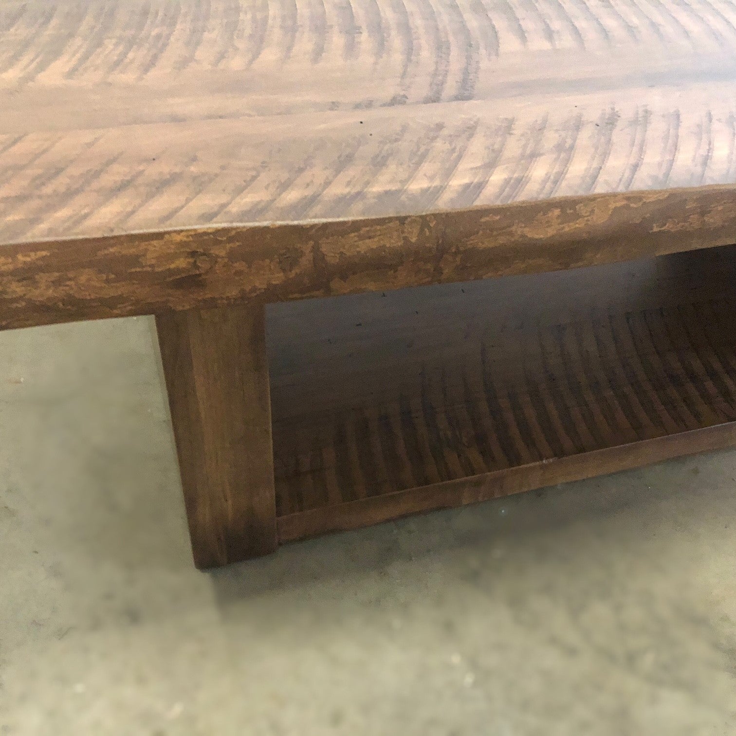 RUFFSAWN LIVE EDGE END TABLE