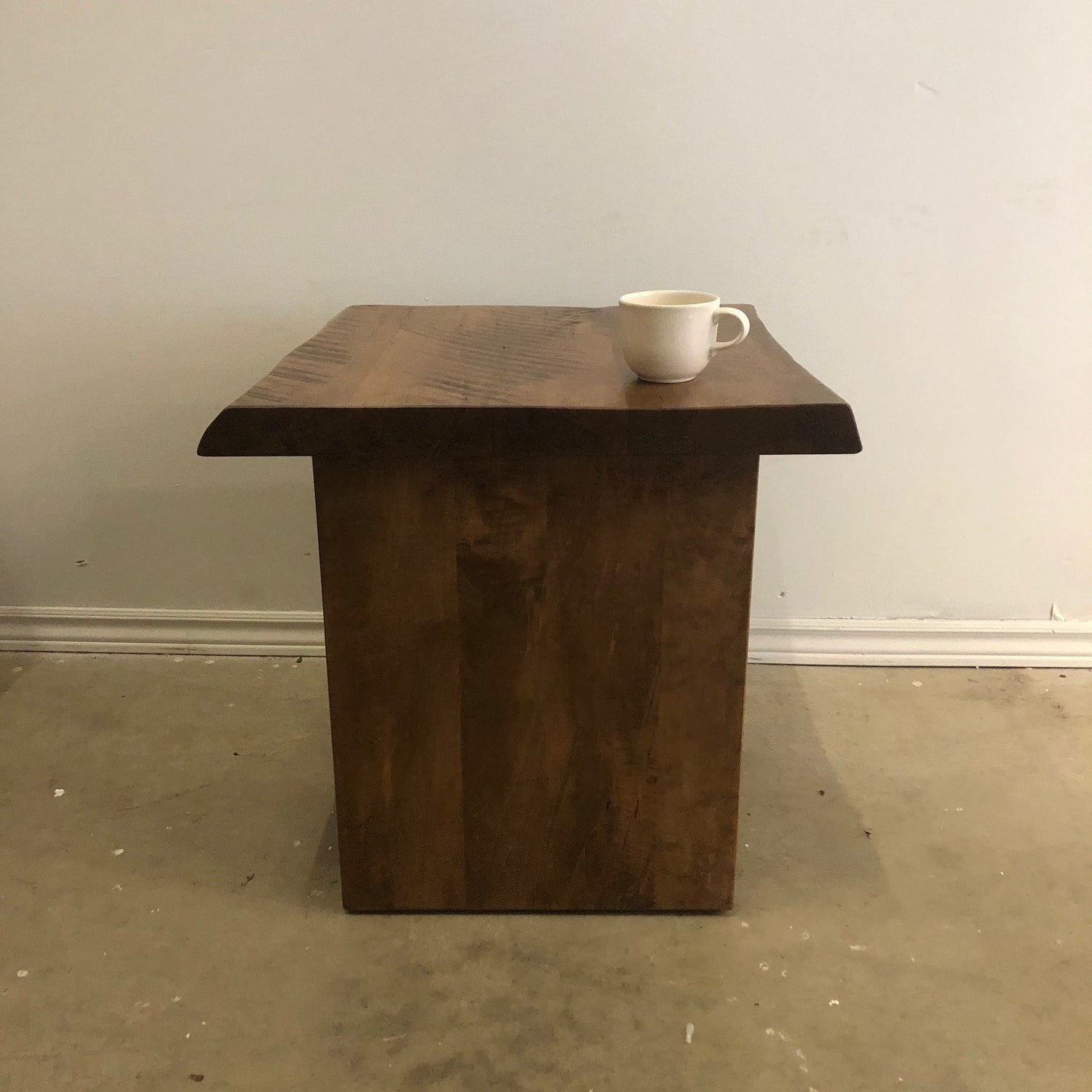 RUFFSAWN LIVE EDGE END TABLE