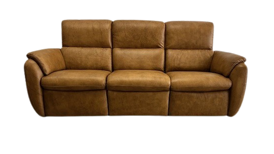 NATUZZI MEMPHIS RECLINING LEATHER SOFA C286