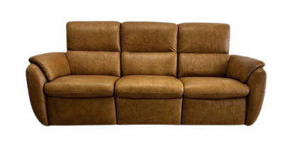 NATUZZI MEMPHIS RECLINING LEATHER SOFA C286