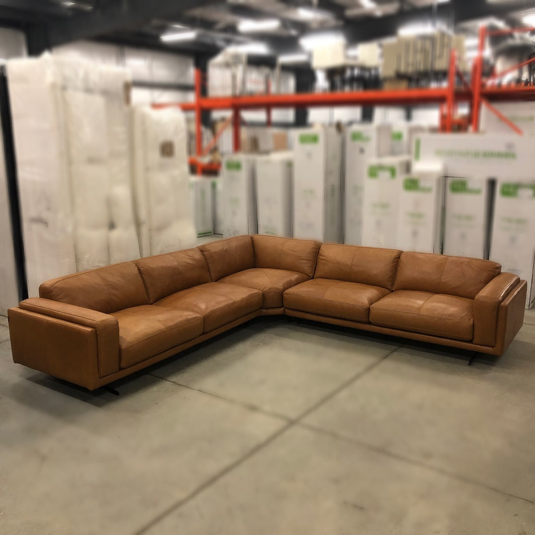 MIKONOS LEATHER SECTIONAL BY CORIUM ITALIA